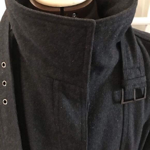 Zara Basic Womens Brown Fully Lined Wool Blend Coat Size Large Pockets - Picture 5 of 11